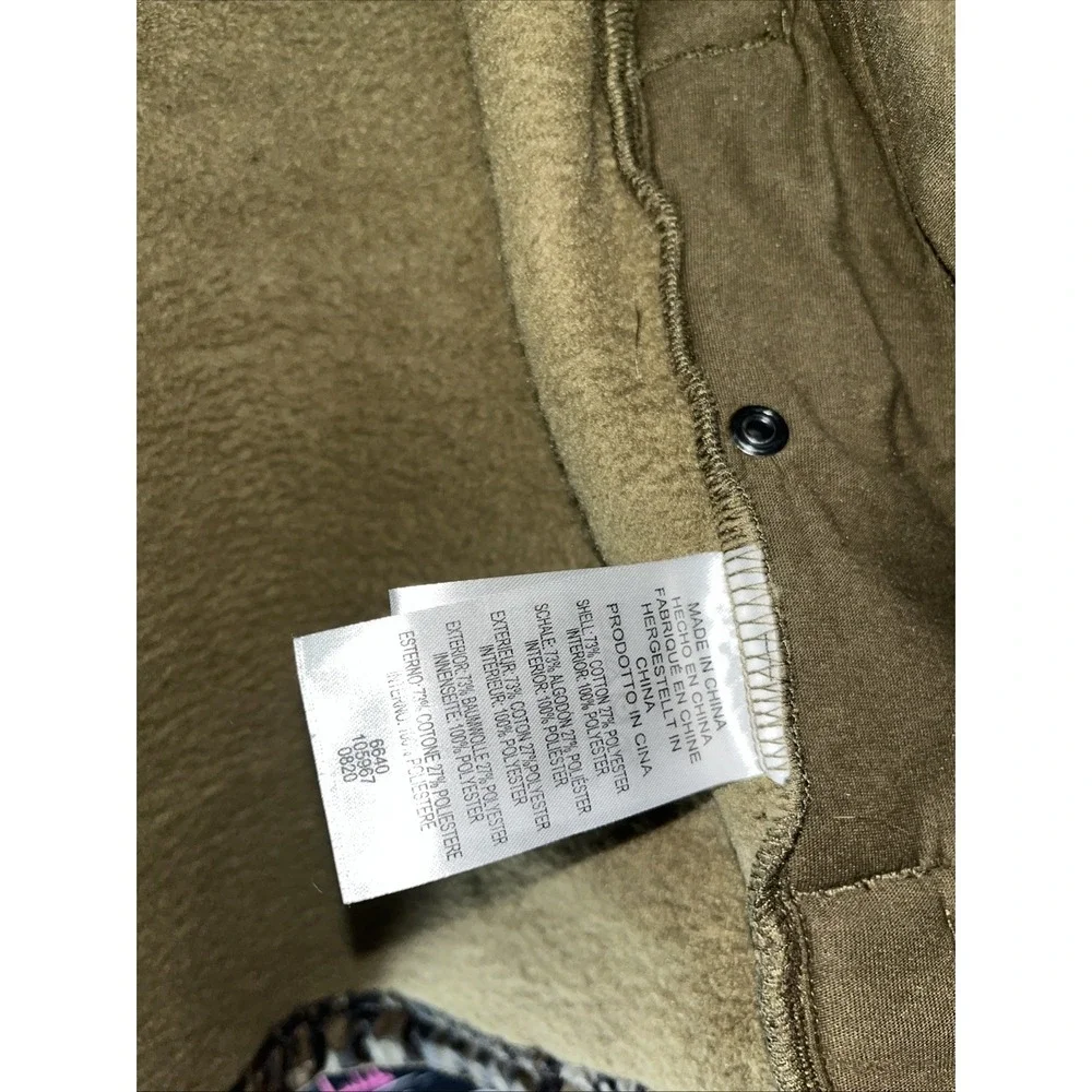 Legendary Whitetails Men's High Caliber Quilted Shirt Jacket Sz S Military Green